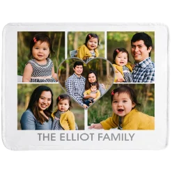 Forever Family Photo Plush Blanket