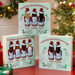 Forever Friends Holiday Wood Block