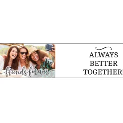 Forever Friends Photo Wine Glasses