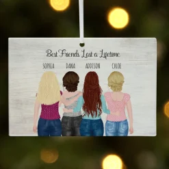 Forever Friends Rectangle Ornament