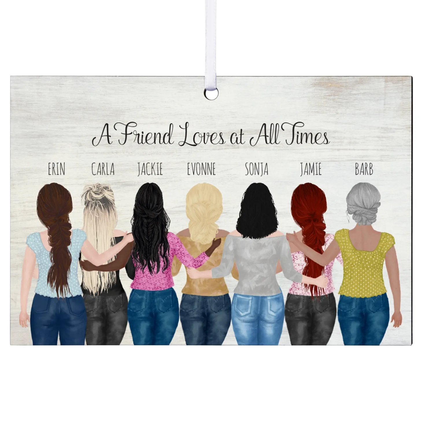 Forever Friends Rectangle Ornament