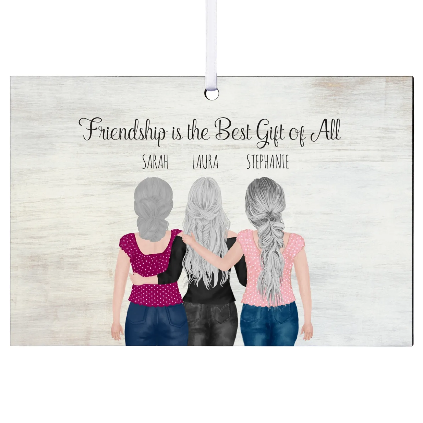 Forever Friends Rectangle Ornament