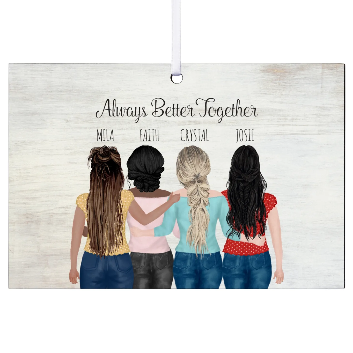 Forever Friends Rectangle Ornament