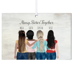 Forever Friends Rectangle Ornament