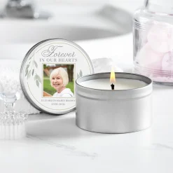 Forever In Our Hearts Photo Canister Candle