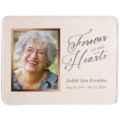 Forever In Our Hearts Photo Plush Blanket