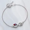 Forever Loved Double Heart Birthstone Bracelet