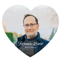 Forever Loved Full Bleed Photo Wood Heart