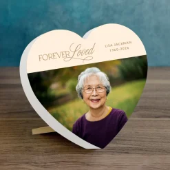 Forever Loved Photo Wood Heart
