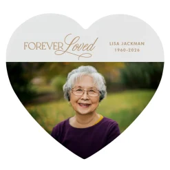 Forever Loved Photo Wood Heart