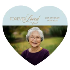 Forever Loved Photo Wood Heart