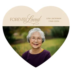 Forever Loved Photo Wood Heart
