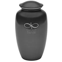 Forever Remembered Engraved Metal Cremation Urn