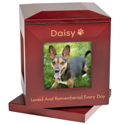 Forever Remembered Memorial Rotating Photo Pet Urn