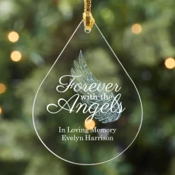 Forever with the Angels Teardrop Ornament