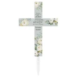 For Loved Ones Garden Solar LED Cross