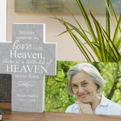 For Loved Ones In Heaven Cross Frame
