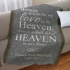 For Loved Ones In Heaven Throw