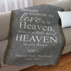 For Loved Ones In Heaven Throw