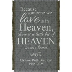 For Loved Ones In Heaven Throw