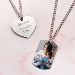 For My Mother Photo Pendant