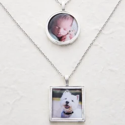 Framed Memories Engraved Photo Pendant