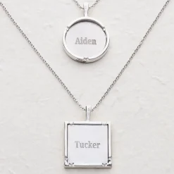 Framed Memories Engraved Photo Pendant