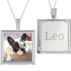 Framed Memories Engraved Photo Pendant
