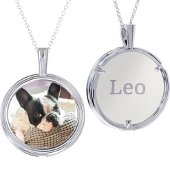 Framed Memories Engraved Photo Pendant