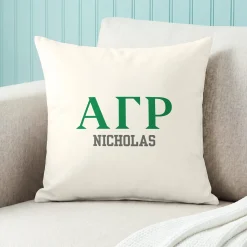 Fraternity Greek Letters Throw Pillow