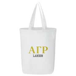 Fraternity Greek Letters Tote Bag
