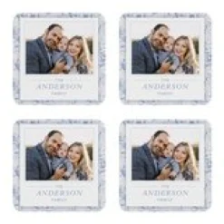 French Floral Photo Coaster