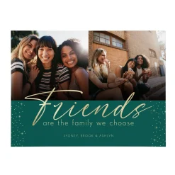 Friends are Family Photo Wood Block