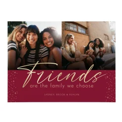 Friends are Family Photo Wood Block