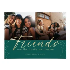 Friends are Family Photo Wood Block