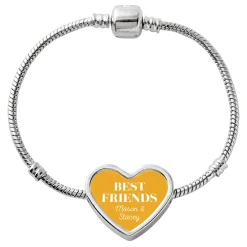 Friends Forever Heart Charm Bracelet