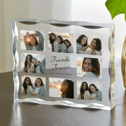 Friends Forever Photo Collage Acrylic Block