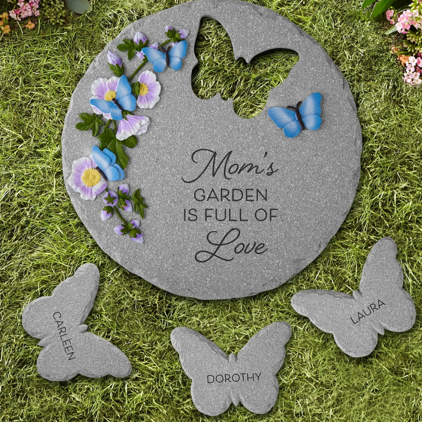 Full of Love Butterfly Garden Stone