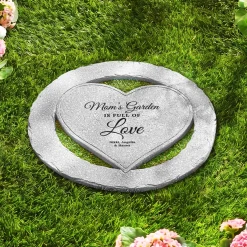 Full of Love Encircled Heart Garden Stone