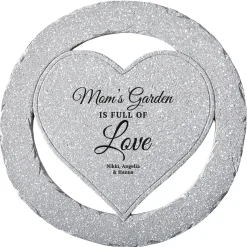 Full of Love Encircled Heart Garden Stone