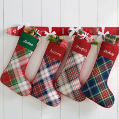 Fun and Festive Plaid Christmas Stocking