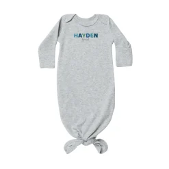 Fun Block Name Baby Knotted Gown