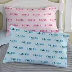 Fun Block Name Pillowcase
