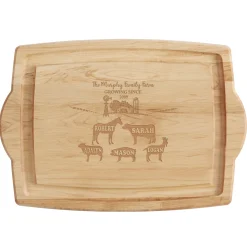 Fun Family Farm Maple Wood Cutting Board