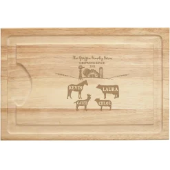 Fun Family Farm Maple Wood Cutting Board