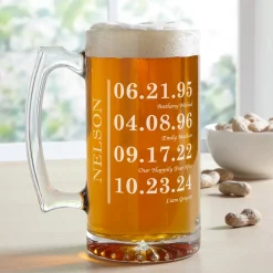 Fun Family History Oversized Beer Mug