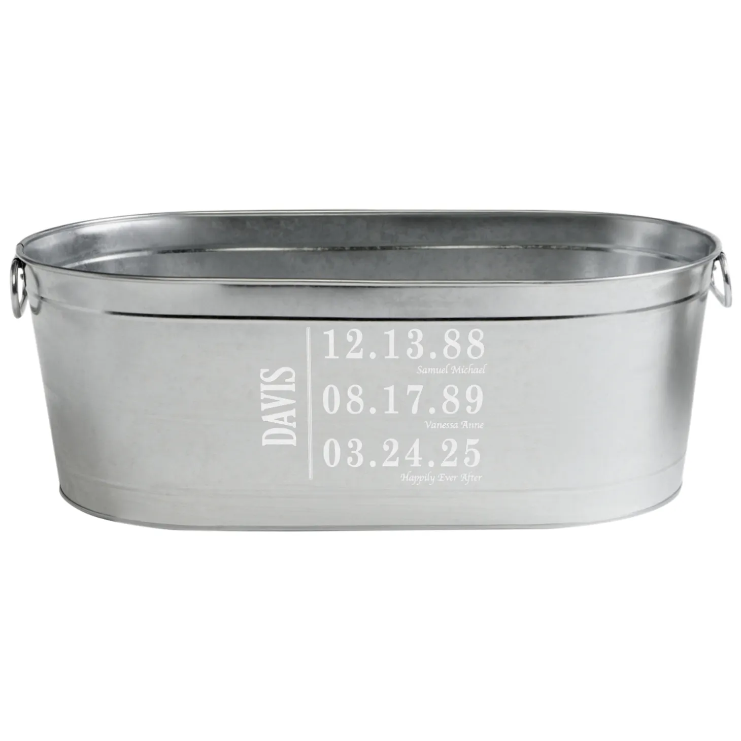 Fun Family History Planter Tub