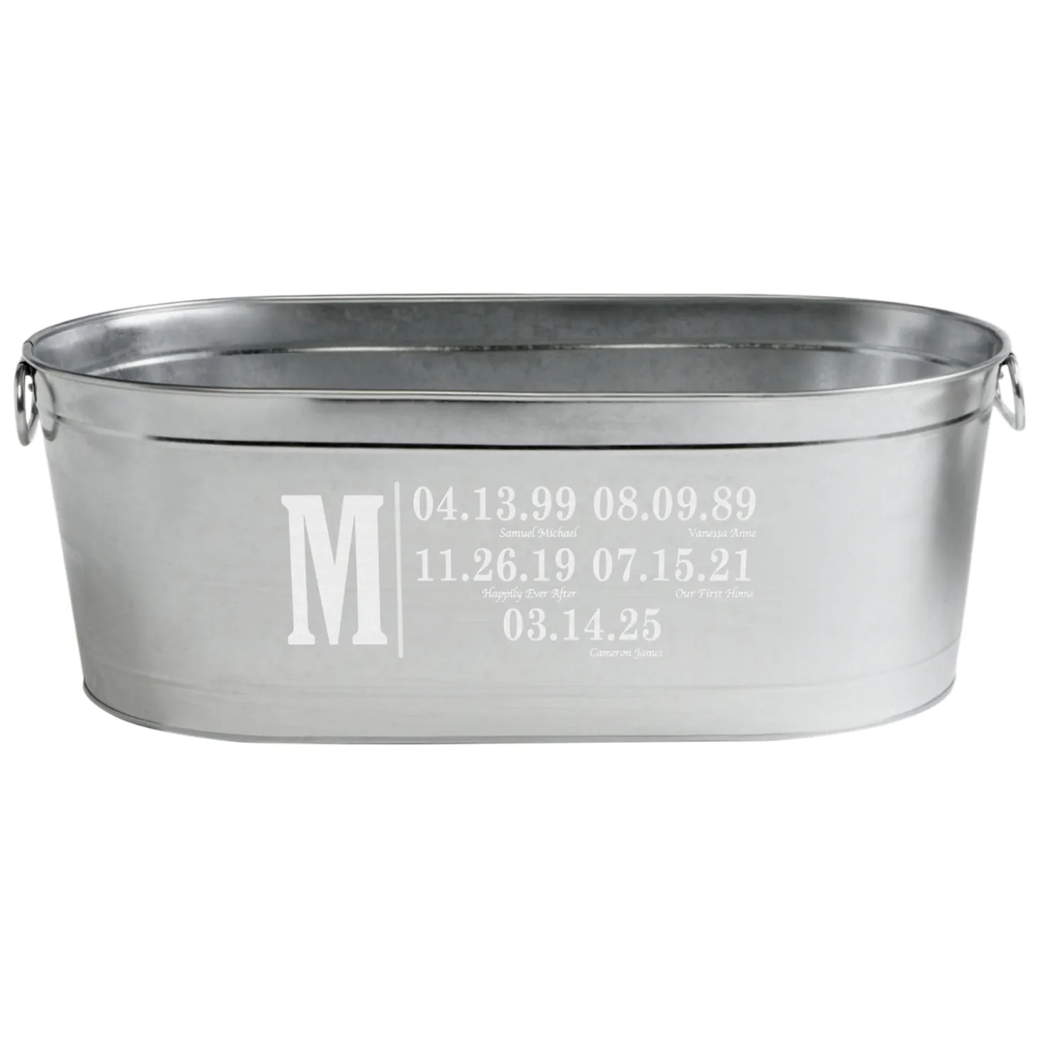 Fun Family History Planter Tub