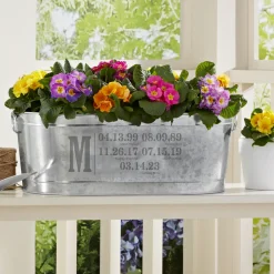 Fun Family History Planter Tub