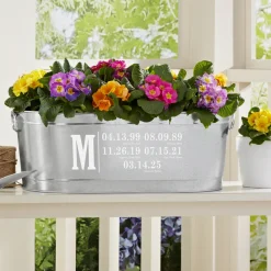 Fun Family History Planter Tub